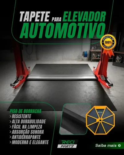 Tapete de borracha para elevacar 