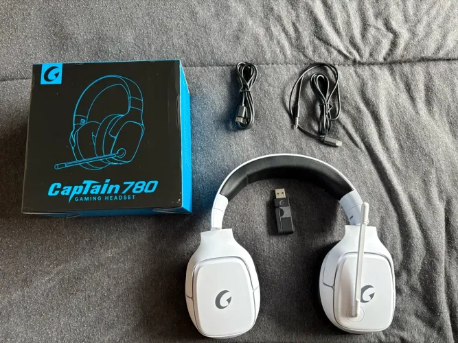Headset Gamer Captain 780 Branco Completo ? Excelente Estado