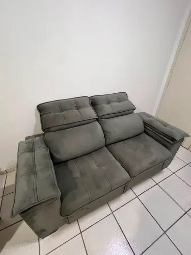 SOFÁ RETRÁTIL VELUDO NOVO