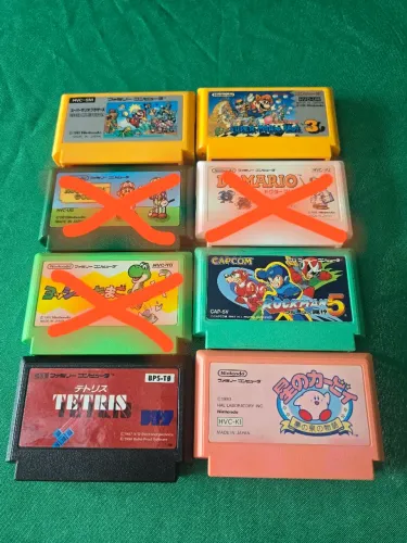 Lote de cartuchos Famicom
