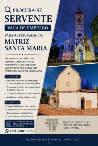 Vaga de emprego Matriz Santa Maria em Jaguariuna SP