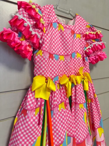 Vestido junino 6/7 anos