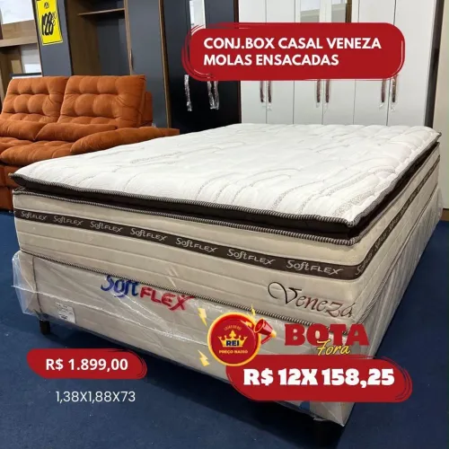 PROMOÇÃO URGENTE - Cama Veneza Luxo CASAL por apenas 12x R$158,25 Disponível