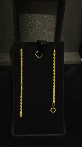 Pulseira elo baiano ouro 18k