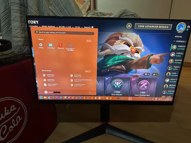 Monitor LG ULTRAGEAR 27 polegadas GAMER 144hz FULL HD/HDR