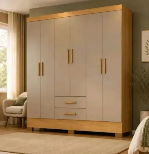 Guarda roupa com 6 portas batentes EM ESTOQUE
