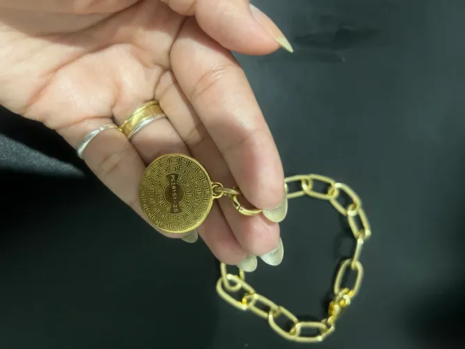 Choker semi joia leão / mais 2 bijuterias