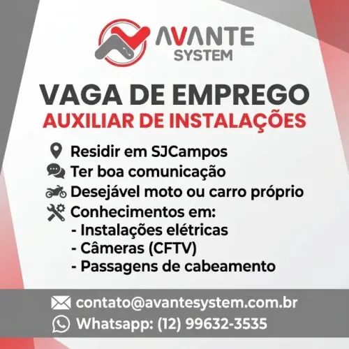 Auxiliar de Instalações