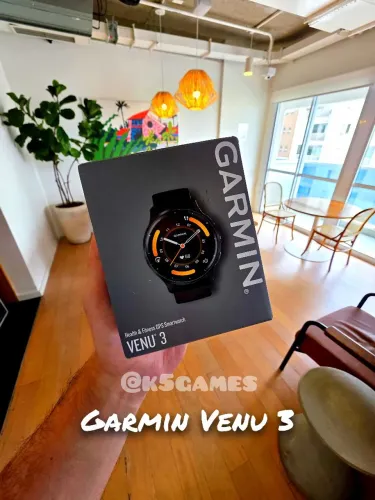 Garmin Venu 3 Preto Lacrado - ATENÇÃO ABC SP