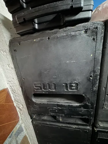 Par de sub ativo e passivo 18 polegada Sound Box