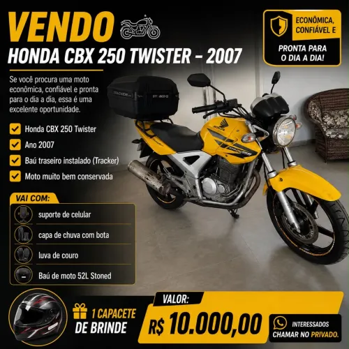 CBX250 twister - Semi Nova