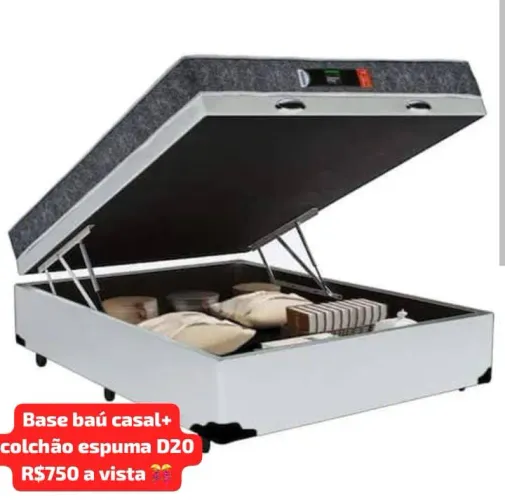 Box baú + colchão casal D20!!! 5 para zerar