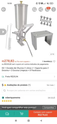 Recheadora churros Doceira