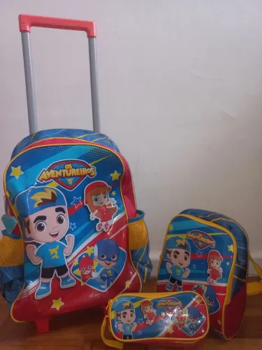 Mochila + lancheira+ estojo do LUCAS NETO