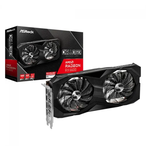 Placa de Vídeo ASRock Radeon RX 6600 Challenger D, 8GB, GDDR6