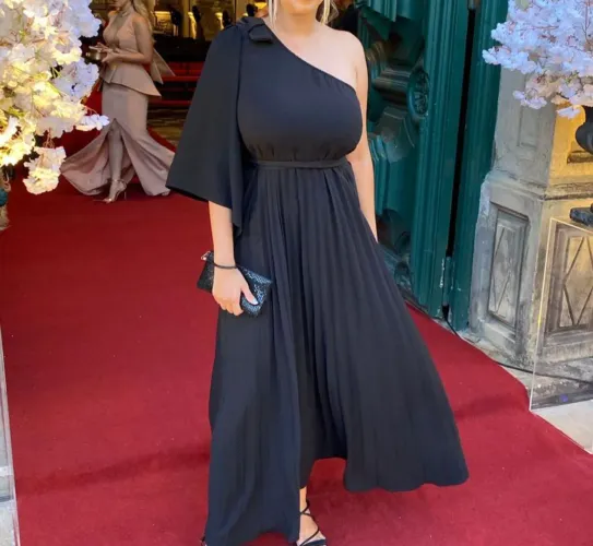 Vestido de festa longo preto M