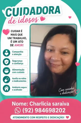 Cuidadora de idosos, faxineira,diarista e babá