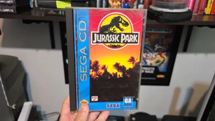 Jogo Jurassic Park original SEGA CD completo americano