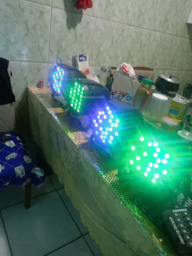 Kit canhão de led par 64 