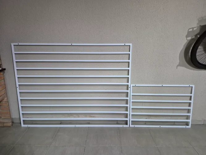 Grades de Proteção Janela Aço Galvanizado - 2 Peças