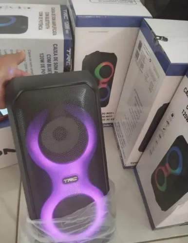 Caixinha de som amplificada 120W  pega bluetooth e rádio 