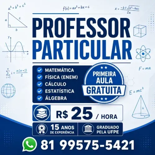 PROFESSOR MATEMATICA ONLINE ENEM CALCULO ESTATISTICA ALGEBRA LINEAR