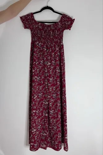 Vestido Longo Floral Romântico