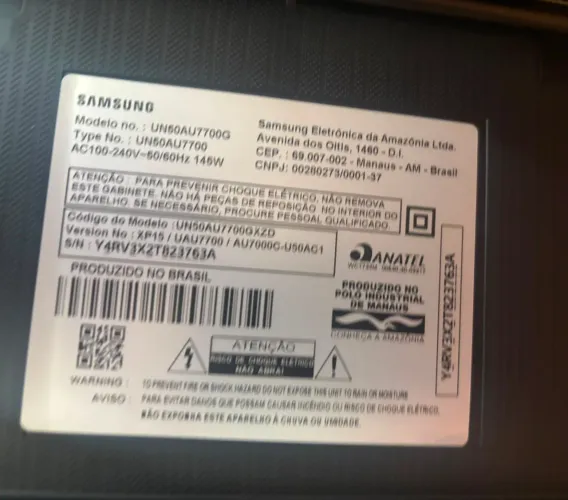 Quer peças? Televisão com tela quebrada Samsung 50 polegadas funcionando