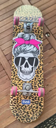 Skate menina até 10 anos com opção de acessórios