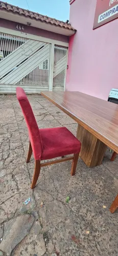 mesa 100% MDF de parede 3 cadeira bem conservada - entrego