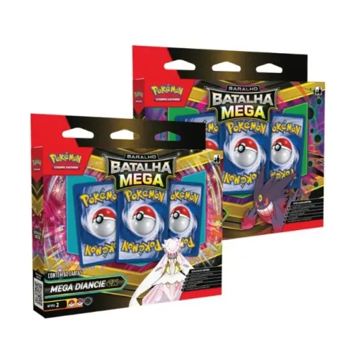 2x Baralhos de Batalha - Mega Gengar & Mega Diancie EX - Pokémon TCG