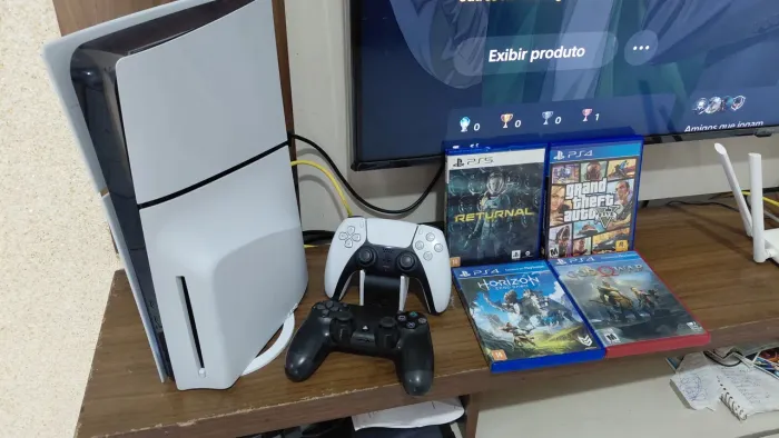 PS5 SLIM 1TB SSD 12X C/J ACEITO SERIES S PS4 SLIM 1TB + VOLTA