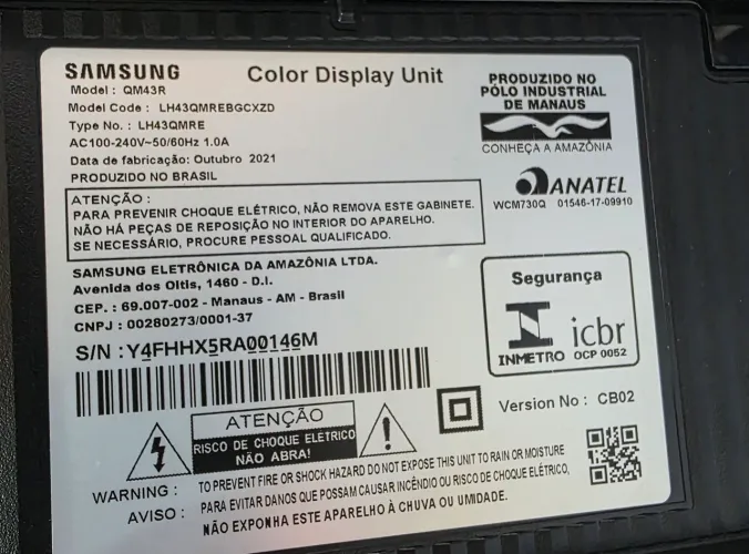Monitor 4k Samsung 43 polegadas 
