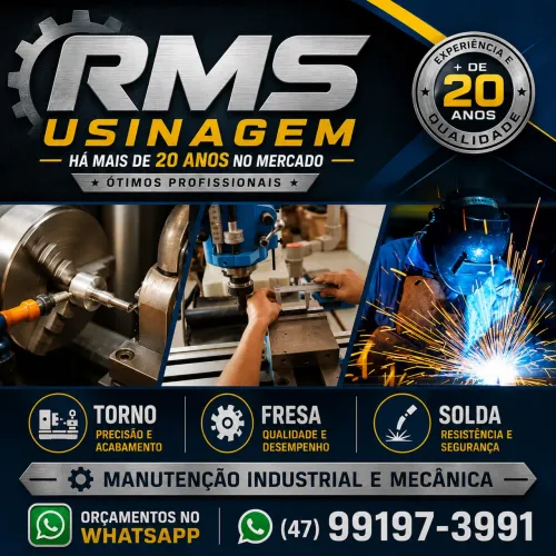 Torno, Fresa e Solda | Fabricação e Recuperação de Peças
