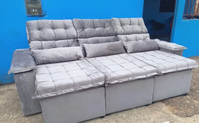 Pronta entrega promoção hoje sofá retrátil luxo 