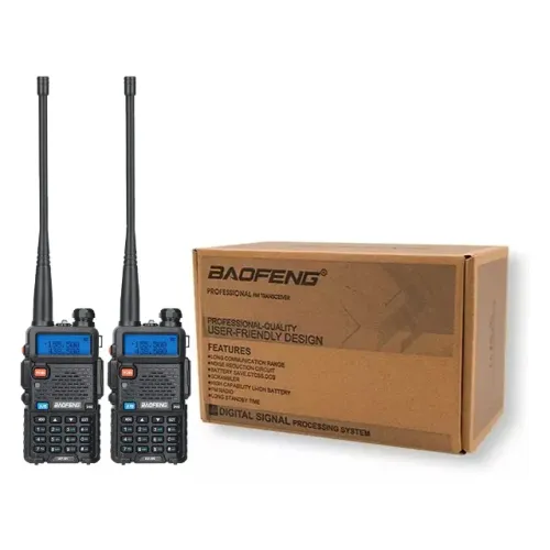 Par de Rádio Comunicador Baofeng Uv-5r + Acessórios