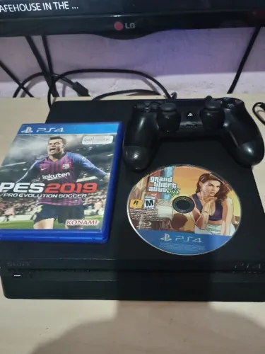 PS4 Slim 500Gb SSD Troco PSvita desbloqueado