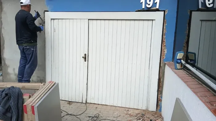 Portão garagem contrapeso 2.62 larg x 2,07 altura ótimo <br>2.07 alt