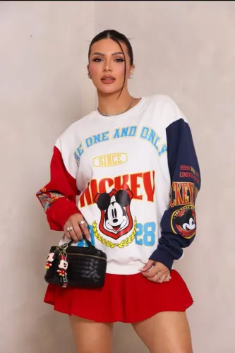 Moletom manga longa Mickey Mouse