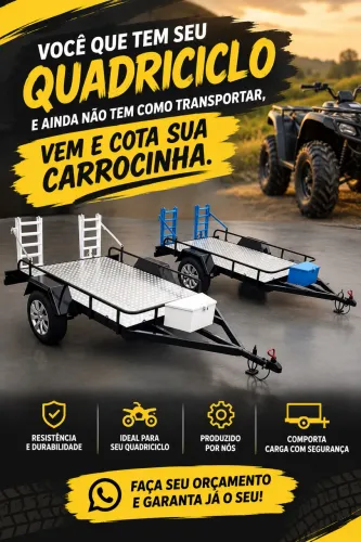 Reboque Carrocinha Quadriciclo
