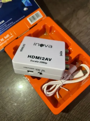 Conversor de Áudio e Vídeo HDMI para AV HD HDMI2AV INOVA ZJT-50003