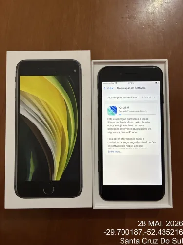 IPHONE SE 2020 64GB PRETO - ÓTIMO ESTADO