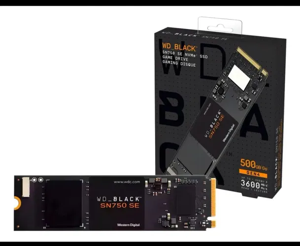 SSD WD Black SE PCIe® Gen4 SN750 500gb