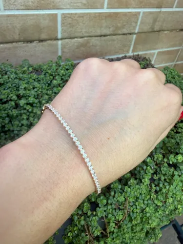Bracelete feminino ouro 18k/ loja física