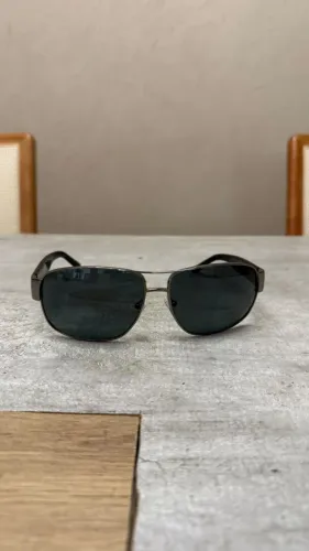 Óculos de Sol Prada Original SPR61L Preto Aviador