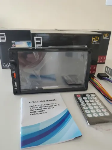Som Automotivo Mp5 Importado tela 7 2 Din Novo na Caixa