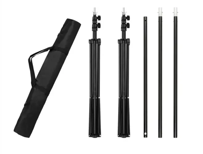 Kit Fundo Infinito Fotográfico com Tripés, Bolsa e Fundo Branco - Usado 3x
