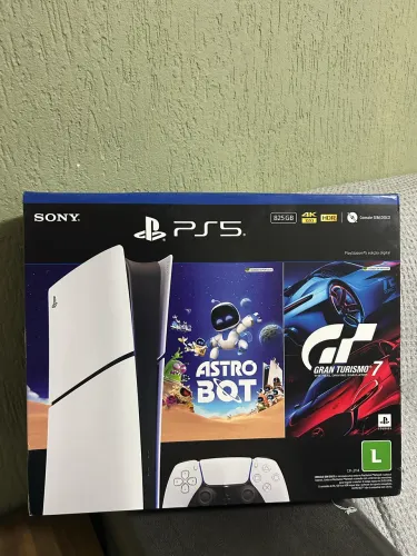 Ps5 slim digital 825GB semi novo com caixa + astrobot