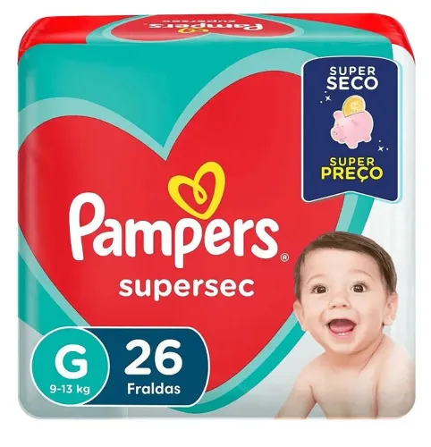 Fralda Pampers Supersec G