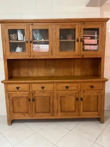 ? Oportunidade ? Armário de Cozinha em Madeira Maciça (Peroba Rosa) Pouco uso?